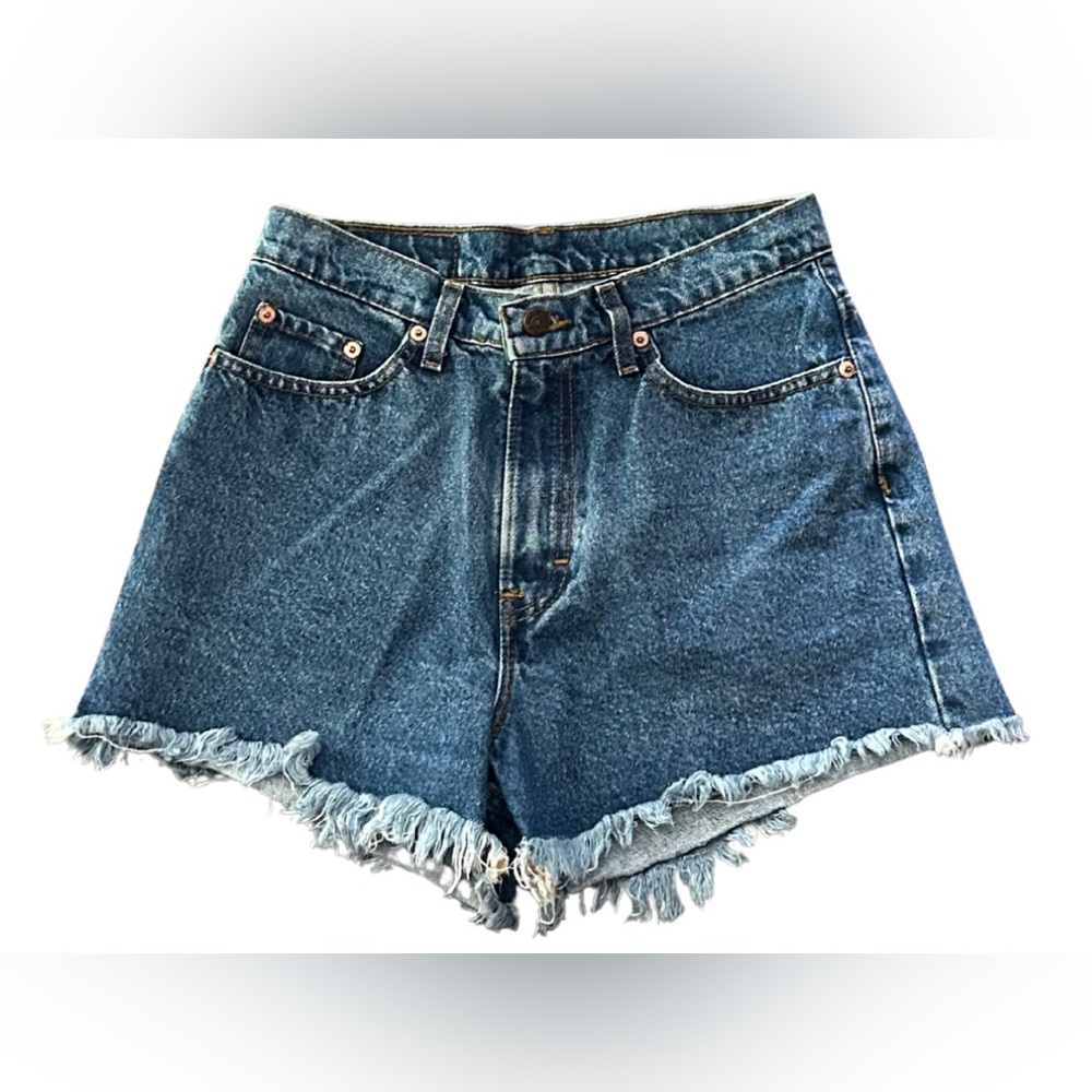Vintage Jordache High Waist Denim Shorts | Med Blue | Vintage Size 9/10 (W28)